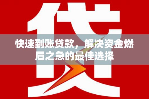 姚安快速到账贷款，解决资金燃眉之急的最佳选择
