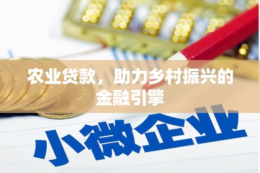 姚安农业贷款，助力乡村振兴的金融引擎