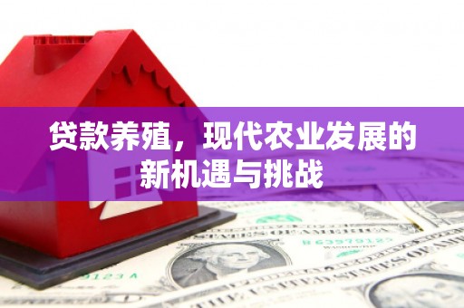 姚安贷款养殖，现代农业发展的新机遇与挑战