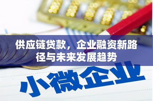 姚安供应链贷款，企业融资新路径与未来发展趋势