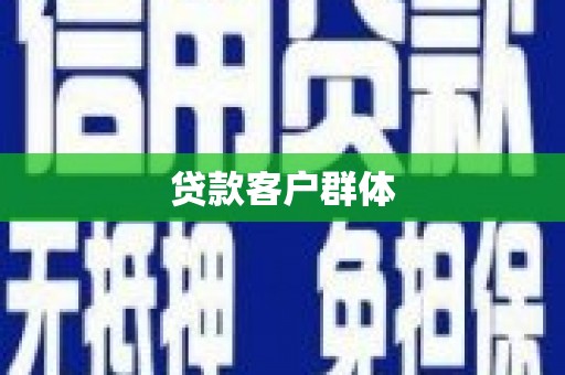 姚安贷款客户群体