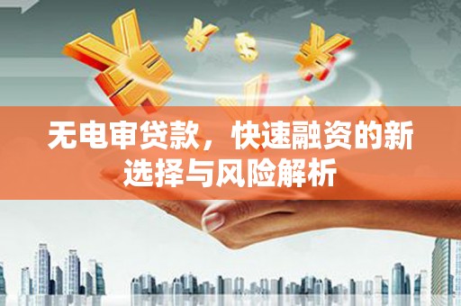 姚安无电审贷款，快速融资的新选择与风险解析
