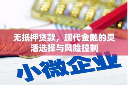姚安无抵押贷款，现代金融的灵活选择与风险控制