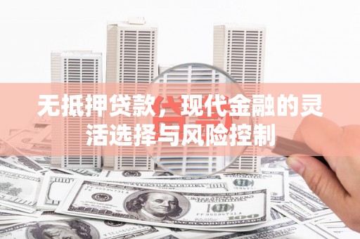 姚安无抵押贷款，现代金融的灵活选择与风险控制