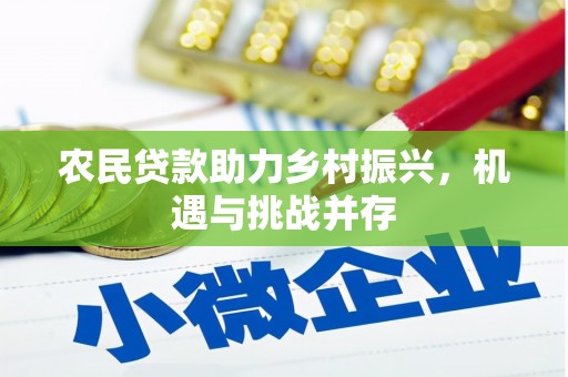 姚安农民贷款助力乡村振兴，机遇与挑战并存
