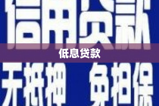 姚安低息贷款