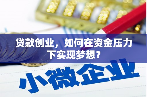 姚安贷款创业，如何在资金压力下实现梦想？