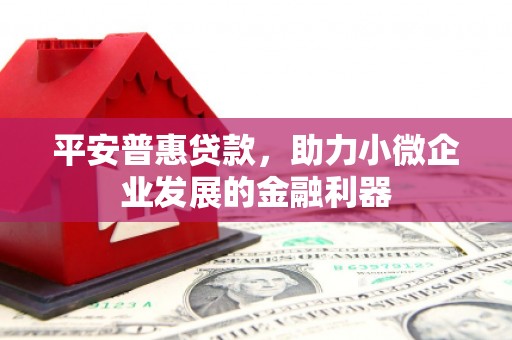 姚安平安普惠贷款，助力小微企业发展的金融利器