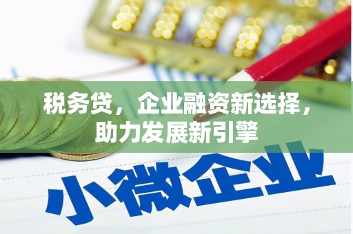 姚安税务贷，企业融资新选择，助力发展新引擎