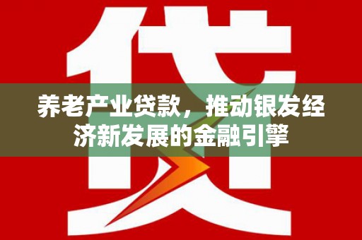 姚安养老产业贷款，推动银发经济新发展的金融引擎