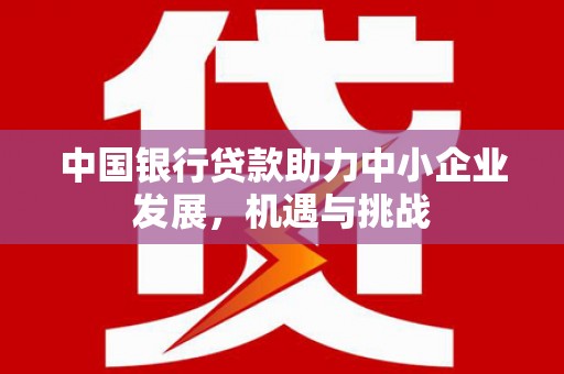 姚安中国银行贷款助力中小企业发展，机遇与挑战