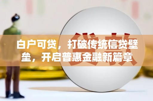 姚安白户可贷，打破传统信贷壁垒，开启普惠金融新篇章