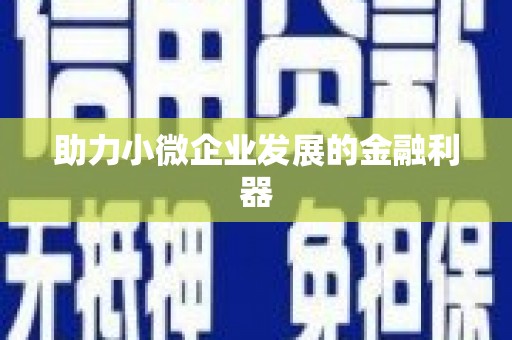 姚安助力小微企业发展的金融利器
