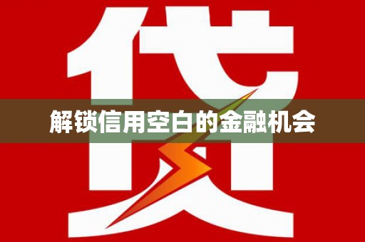姚安解锁信用空白的金融机会