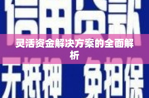 姚安灵活资金解决方案的全面解析